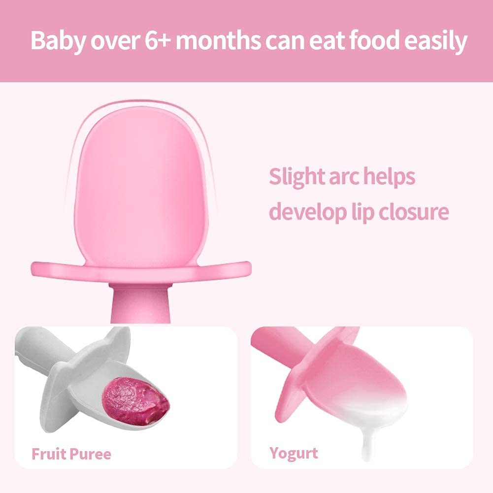 SILICONE BABY LED WEANING CUTLERY - DARK PINK – ME AND YOU BAMBINO